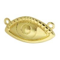 Connector Brass Κοσμήματα, Ορείχαλκος, χρώμα επίχρυσο, κοσμήματα μόδας & DIY, χρυσαφένιος, 22x11x4mm, Τρύπα:Περίπου 2mm, 10PCs/Παρτίδα, Sold Με Παρτίδα