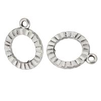 Tibetan Style Pendants, Donut, antique silver color plated, Unisex & hollow, silver color, nickel, lead & cadmium free, 16x20x2mm, Hole:Approx 2mm, Sold By KG