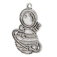 Tibetan Style Pendants, antique silver color plated, Unisex, silver color, nickel, lead & cadmium free, 22x32x1mm, Hole:Approx 2mm, Sold By KG