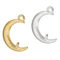 Zinc Alloy Moon Pendants plated DIY nickel lead & cadmium free Approx 2mm Approx Sold By Bag