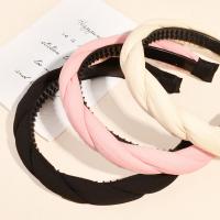 Hair Bands Polyester with Sponge & Plastic Korean style & for woman Sold By PC