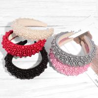Hair Bands Plastic Pearl with Sponge & Plastic Korean style & for woman Sold By PC