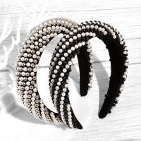 Hair Bands Plastic Pearl with Sponge Korean style & for woman Sold By PC