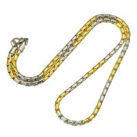 Chaîne collier , Acier inoxydable 304, bijoux de mode & unisexe, 3mm, Longueur:Environ 20 pouce, Vendu par PC
