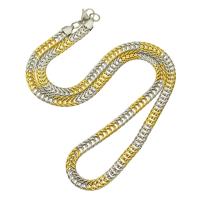 Chaîne collier , Acier inoxydable 304, bijoux de mode & unisexe, 6.50mm, Longueur:Environ 24 pouce, Vendu par PC