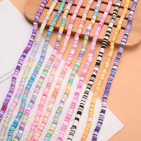 Polymer Ton Perlen , DIY, gemischte Farben, 6x1mm, verkauft per ca. 15.75 ZollInch Strang