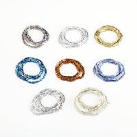 Nicht-magnetische Hämatit Perlen, Non- magnetische Hämatit, Vieleck, DIY, keine, 3x2mm, ca. 133PCs/Strang, verkauft von Strang
