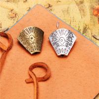 Tibetan Style End Cap, plated, DIY, more colors for choice, nickel, lead & cadmium free, 18x19mm, Hole:Approx 2mm, Sold By PC