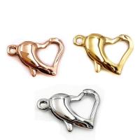 Stainless Steel Lobster Claw Clasp 316L Stainless Steel Heart plated DIY Sold By PC
