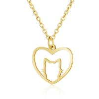 Titanium Steel Necklace titanium steel lobster clasp Heart for woman Length 40 cm Sold By PC