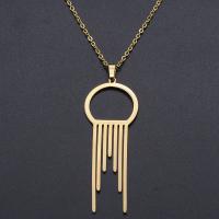 Titanstahl Halskette, Titan Stahl Karabinerverschluss, poliert, unisex, keine, 56x20mm, Länge:45 cm, verkauft von PC