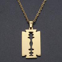 Titanstahl Halskette, Titan Stahl Karabinerverschluss, poliert, unisex, keine, 26x14mm, Länge:45 cm, verkauft von PC