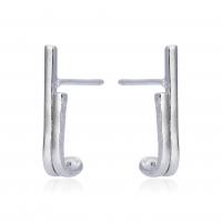 Brass Stud Earring plated for woman 15mm Sold By Pair