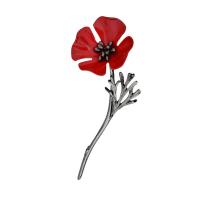 Tibetan Style Brooches, Poppy, plated, stoving varnish & Unisex, more colors for choice, nickel, lead & cadmium free, 28x80mm, 10PCs/Lot, Sold By Lot