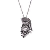 Titanium Steel Sweater Necklace, for man, original color, 35x60mm, Length:Approx 27.6 Inch, Sold By PC