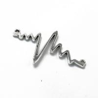 Zinc Alloy Connector Electrocardiographic plated silver color Sold By PC