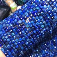 cianita Abalorio, pulido, Superficie de corte en forma de estrella & Bricolaje, azul, 4.50x5mm, Vendido para aproximado 38 cm Sarta