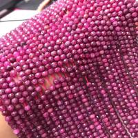 Rubis goutte, poli, Surface de coupe de l'étoile & DIY, camouflage rose pourpre, 3x3.80mm, Vendu par Environ 38 cm brin