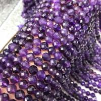 Perline di ametista naturale, lucido, DIY & sfaccettati, viola, 8-8.5mm, Venduto per Appross. 38 cm filo