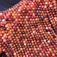 Spinello perla, lucido, DIY & sfaccettati, rosso, 6mm, Venduto per Appross. 38 cm filo