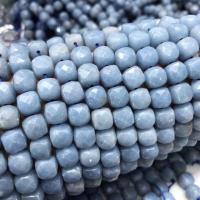 Pietra preziosa di Sapphire Sea perla, lucido, Faccia a taglio stellare & DIY, blu, 8-8.5mm, Venduto per Appross. 38 cm filo