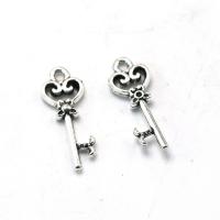 Zinc Alloy Key Pendants plated silver color Sold By PC