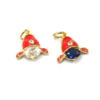 Tibetan Style Enamel Pendants, with rhinestone, more colors for choice, 15x13x4.50mm, Sold By PC