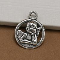 Tibetan Style Pendants, plated, silver color, 16x13mm, Sold By PC
