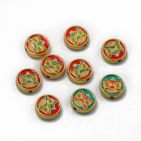Tibetan Style Jewelry Beads, DIY & enamel, more colors for choice, 13x42mm, Sold By PC