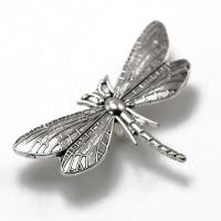 Zinc Alloy Animal Pendants Dragonfly plated silver color Sold By PC