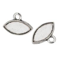 Zinc Alloy Pendant Cabochon Setting Horse Eye antique silver color plated DIY silver color nickel lead & cadmium free Approx 2mm Sold By KG