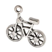 Zinc Alloy Pendants Bike antique silver color plated Unisex silver color nickel lead & cadmium free Approx 2mm Sold By KG