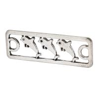 Tibetan Style Connector, Rectangle, antique silver color plated, DIY & 1/1 loop & hollow, silver color, nickel, lead & cadmium free, 34x11x1mm, Hole:Approx 3mm, Sold By KG