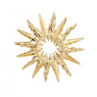 Zinc Alloy Brooches Sun gold color plated for woman golden nickel lead & cadmium free Sold By PC