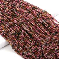 Perles de pierres précieuses mixtes, pierre gemme, Rond, DIY & différents matériaux pour le choix & facettes, plus de couleurs à choisir, 3mm, Vendu par Environ 14.96 brin