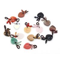 Bag Purse Charms Keyrings Keychains Gemstone with Polyester Cord Heart DIY Sold By PC