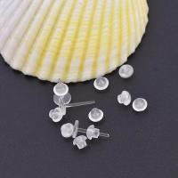 Resin Earring Stud Component, DIY & Unisex & transparent, 11.45x2.80mm, Sold By Set