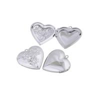 Fashion Locket Pendants, 304 Stainless Steel, Heart, polished, fashion jewelry & DIY & Unisex & different styles for choice, original color, 29x29mm, Sold By PC