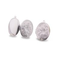 Fashion Locket Pendants, 304 Stainless Steel, polished, fashion jewelry & DIY & Unisex & different styles for choice, original color, 30x23.50mm, Sold By PC