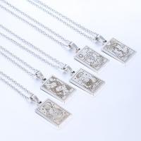 Stainless Steel Jewelry Necklace, 304 Stainless Steel, with 1.97inch extender chain, Vacuum Ion Plating, different designs for choice & for woman, more colors for choice, 13x22.50mm, Sold Per Approx 17.72 Inch Strand