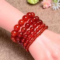 Red Agate Bracelets, Unisex & different size for choice & radiation protection, Length:Approx 6.6-8.2 Inch, Sold By PC