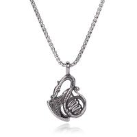 Stainless Steel Jewelry Necklace 304 Stainless Steel plated fashion jewelry & for man silver-grey Length 60 cm Sold By PC