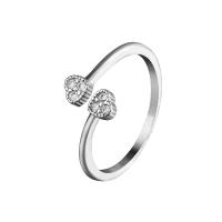 Cubic Zirconia Micro Pave Brass Ring, plated, Adjustable & for woman, more colors for choice, Sold By PC