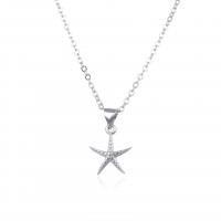 Brass Necklace Starfish plated for woman 11.80mm Sold By PC