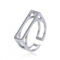 Brass Cuff Finger Ring, plated, Adjustable & Unisex & hollow, more colors for choice, Sold By PC
