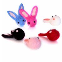 Hair Accessories DIY Findings, Felt, Rabbit, more colors for choice, 55x78mm, Sold By PC