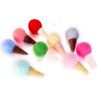 Hair Accessories DIY Findings, Felt, Ice Cream, handmade, more colors for choice, 54x20mm, Sold By PC