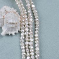 Perles de culture d'eau douce Keishi, perle d'eau douce cultivée, Baroque, DIY, blanc, 8-9mm, Vendu par Environ 14-15 pouce brin