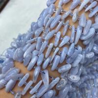 Perle Agate dentelle naturelle, agate lace, Irrégulière, poli, DIY, bleu, 10-20mm, Vendu par Environ 38 cm brin