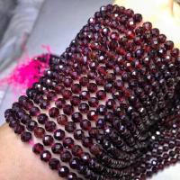 Garnet Beads, polished, DIY & faceted, red, Sold Per 38 cm Strand